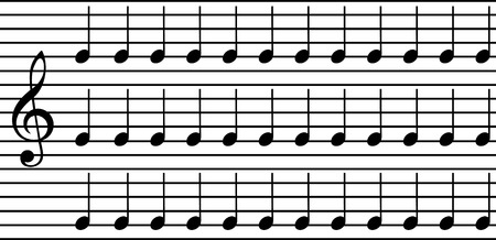 simple music notesのイラスト素材