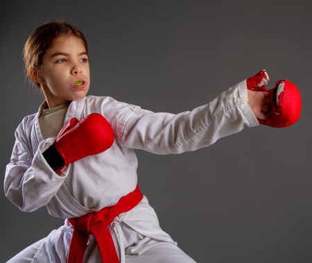 Karate kid strikesの写真素材