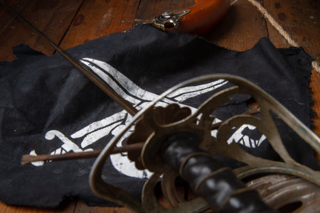 sword flag pistolの写真素材