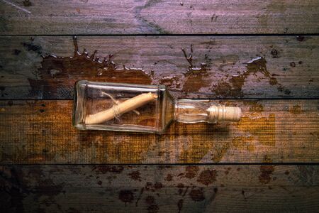 found shipwreck letterの写真素材