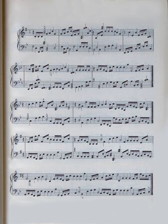 music notes sheetの写真素材