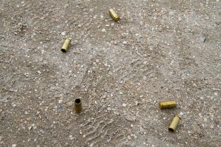 multiple spent cartridgesの写真素材