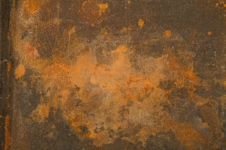 empty background from old very rusty metal surface
