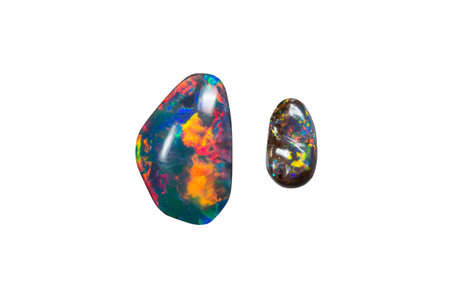 A small and a big opal