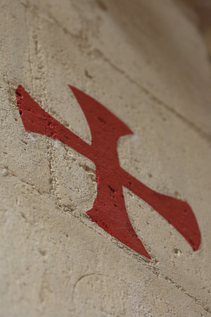 the sign of the cross knightsの写真素材