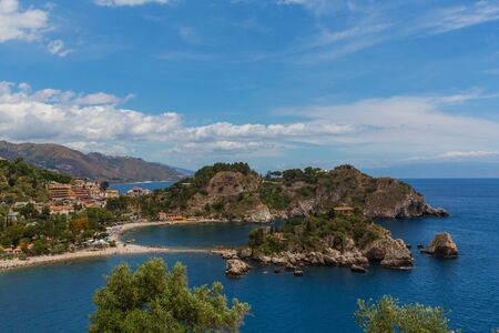 The Iceland Isola Bella in Sicily Italiyの写真素材