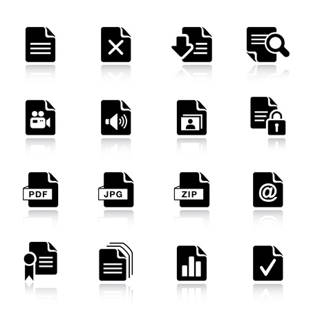 Basic -  File format iconsのイラスト素材