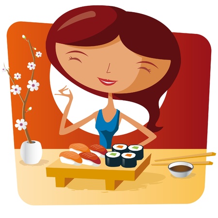 Sushi timeのイラスト素材
