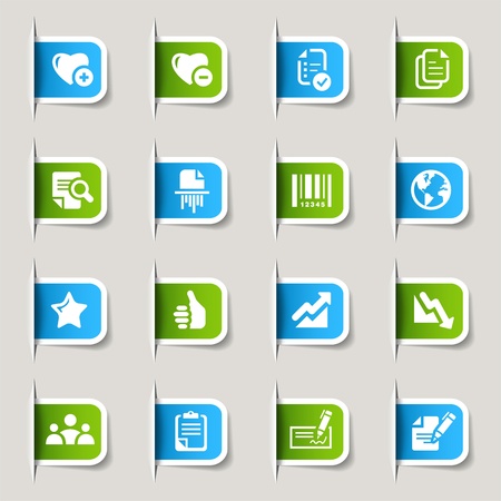 Label - Office and Business iconsのイラスト素材