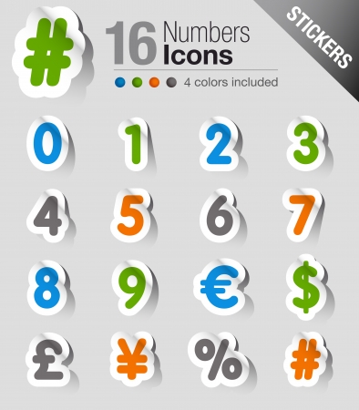 Stickers - Numbersのイラスト素材