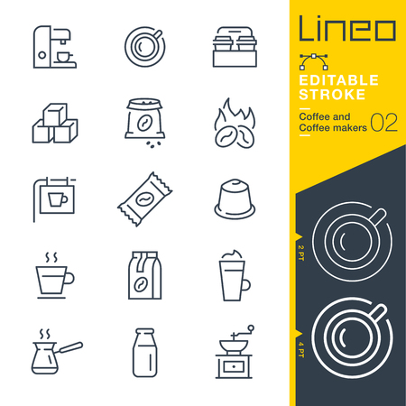 Coffee line icon Vector Iconsのイラスト素材