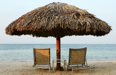 Sunny Beach Hutの写真素材