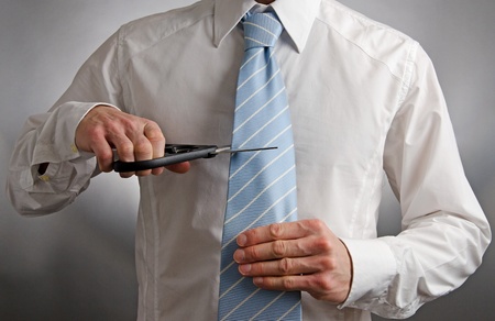 Cutting Tiesの写真素材