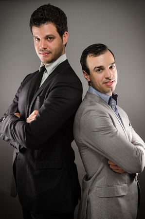 Two Young Business Menの写真素材