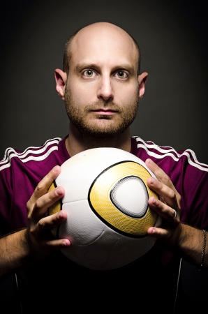 Portrait of Male Soccer Playerの写真素材