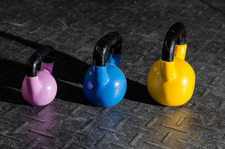 Exercise Kettlebellsの写真素材