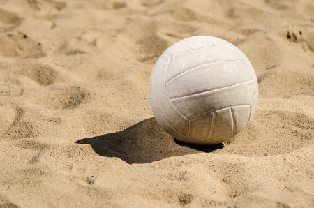 Volleyball in Sandの写真素材