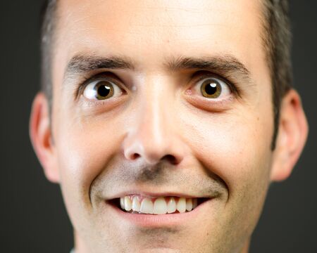 Close up smiling manの写真素材