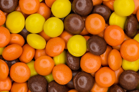 Chocolate peanut butter candyの写真素材