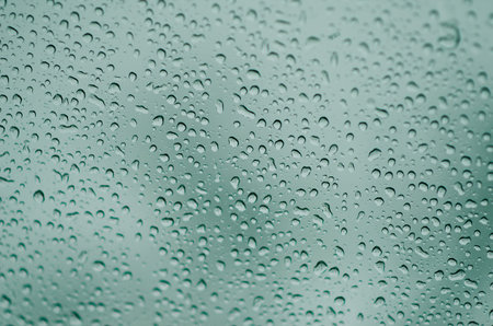 Green water droplets