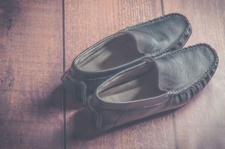 Leather shoesの写真素材