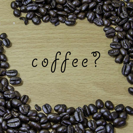 coffee bean as a frameの写真素材