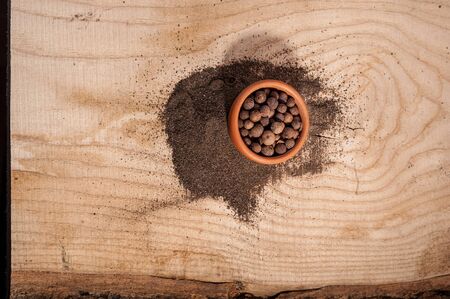 peppers, allspice, black pepperの写真素材