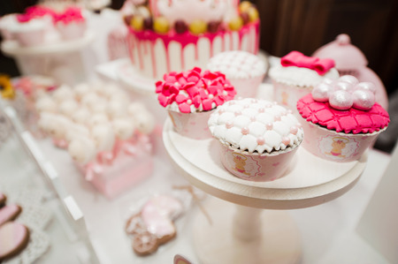 
Desserts on a table at a ceremony.Fresh pastriesの写真素材