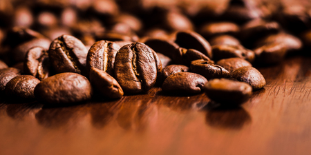 coffee beans.Roasted coffee beans goalsの写真素材