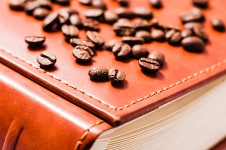 coffee beans.Roasted coffee beans goalsの写真素材