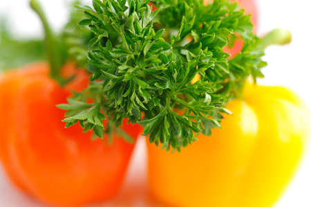  Fresh sweet pepper isolated.peppers isolated on white backgroundの写真素材