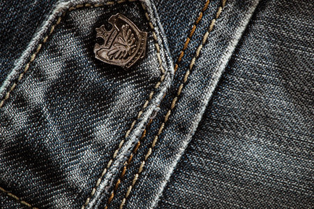 Denim. Close up, macro texture.