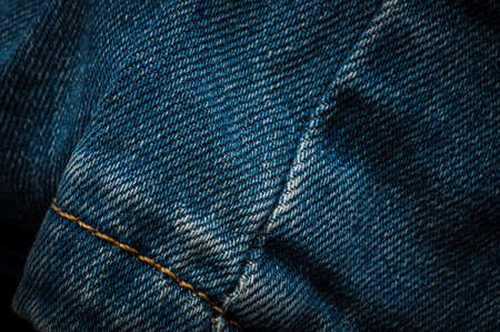 Jeans fabric texture close-up.の写真素材