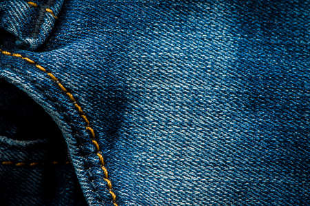Jeans fabric texture close-up.の写真素材