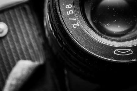 Old camera shutter mechanic.の写真素材