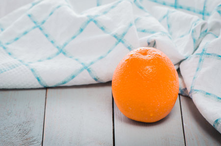 Closeup of tasty spanish oranges freshly collected.Fruit is delicious for vegans.の写真素材