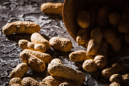 mix of walnut peanuts
