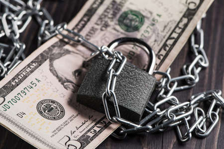 money purse protection protection concept.の写真素材