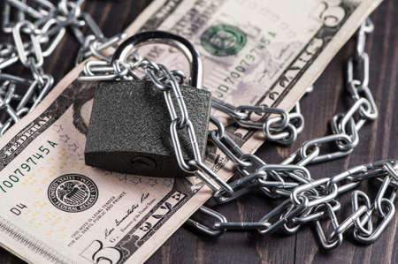 money purse protection protection concept.の写真素材
