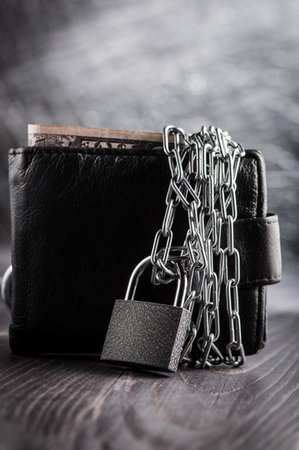 money purse protection protection concept.