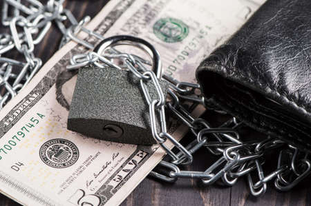 money purse protection protection concept.の写真素材