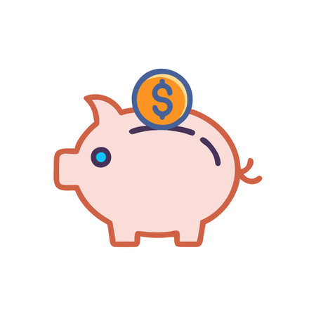 Illustration of single-object business iconのイラスト素材