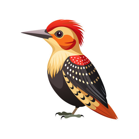 Illustration of a realistic birdのイラスト素材