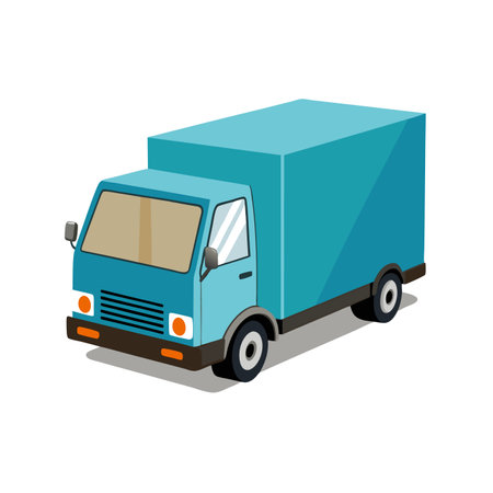 Illustration of a flat style vehicleのイラスト素材