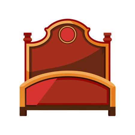 Illustration of a wooden furnitureのイラスト素材