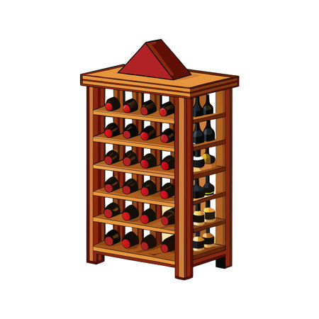 Illustration of a wooden furnitureのイラスト素材