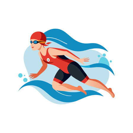 Illustration of soprts acitivity conceptのイラスト素材