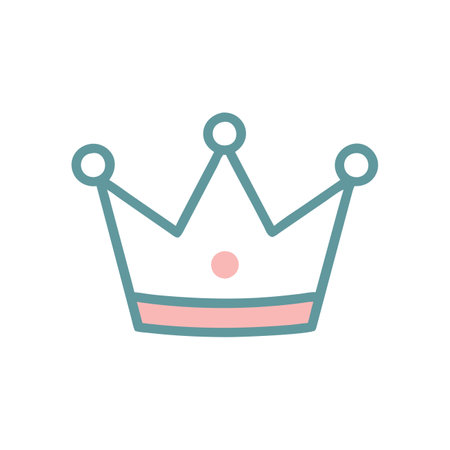 Crown icon on white background for graphic and web design. Simple vector sign. Internet concept symbol for website button or mobile appのイラスト素材