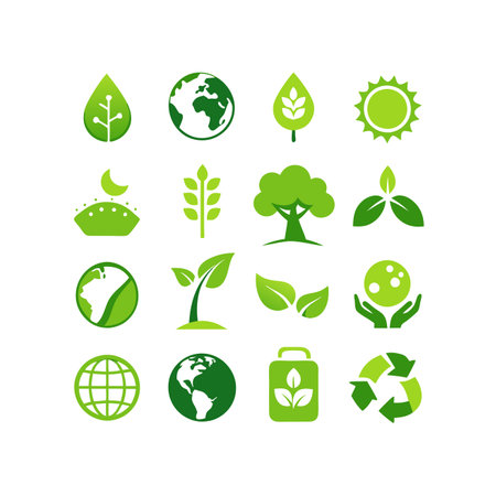 Set of Nature and Ecology
 iconsのイラスト素材