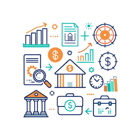 Set of finance and banking icons.のイラスト素材